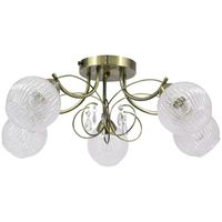 Sufitowa lampa pokojowa 8964/5 21QG glamour mosiądz