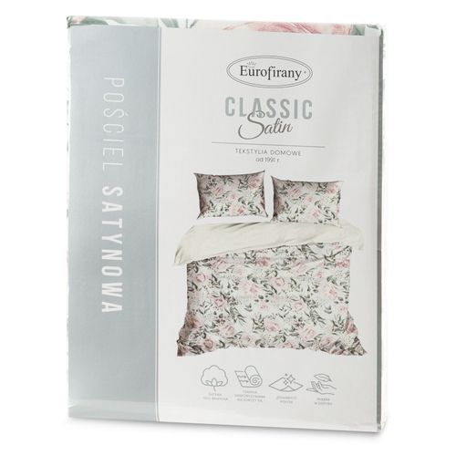 Pościel z satyny bawełnianej w kwiaty SPRING 160X200 70X80X2 wielokolorowa na Arena.pl