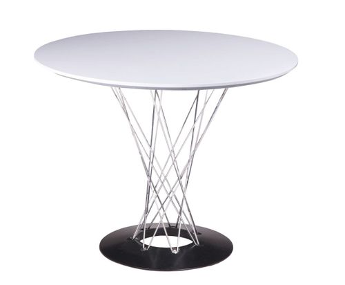 Stół TWIST 80 biały - MDF, chrom na Arena.pl