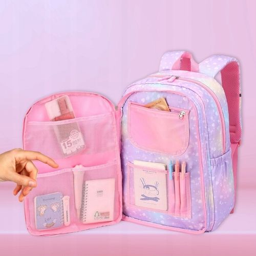 PLECAK SZKOLNY TORNISTER DLA DZIEWCZYNKI KLASA 1-3 WIELOKOMORY DO SZKOŁY na Arena.pl