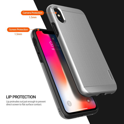 Obliq Slim Meta - Etui do iPhone X (Satin Silver) na Arena.pl
