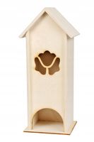 Pojemnik na herbatę DOMEK herbaciarka KWIATEK decoupage PL
