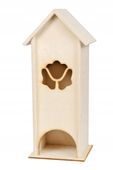 Pojemnik na herbatę DOMEK herbaciarka KWIATEK decoupage PL