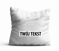 Poduszka Dekoracyjna MARMUR  z Twoim napisem M06