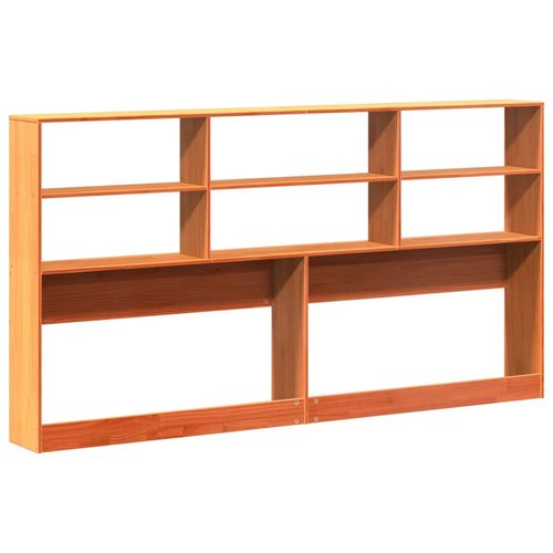 Wezgłowie do łóżka, z półkami, woskowy brąz, 200 cm, sosnowe na Arena.pl