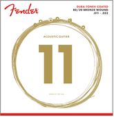 Struny do gitary akustycznej Fender 880CL 11-52 Brąz 80% miedzi, 20% cynku