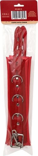 fetish fever   cuffs with chain   red na Arena.pl