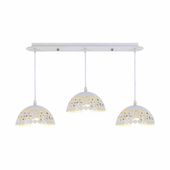 LAMPA WISZĄCA LISA WHITE 3XE27