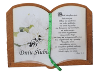 książeczka ozdobna ramka ślub  20 x 16 cm - p705