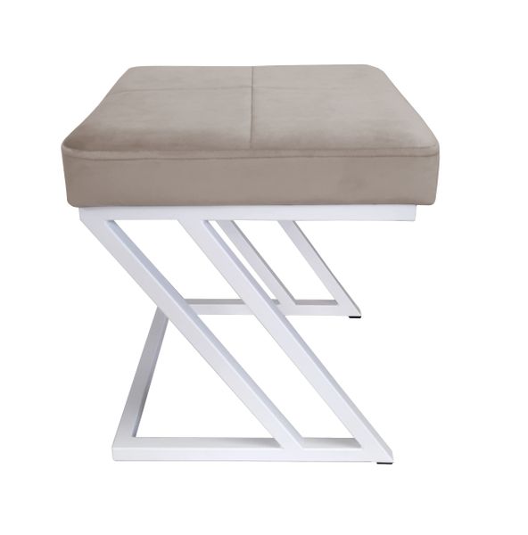 Pufa ZETA LOFT taboret podnóżek podstawa biała MG09 zdjęcie 2