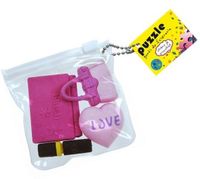 ND17_SZ-41640 Gumki do ścierania - puzzle 4szt.w torebce p24. STNUX