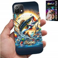ETUI DO XIAOMI MI 11 LITE - WZORY DLA WĘDKARZA, RYBY, DORSZ, ŁOSOŚ