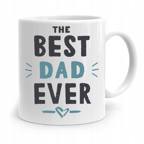 Kubek Na Dzień Ojca Dla Taty Best Dad Ever Prezent Z Nadrukiem Ze Zdjęciem zdjęcie 1