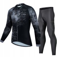 Komplet Rowerowy Termoaktywny Z Wkładką Męski Ocieplany DOPASOWANY Żel 4XL