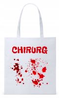 Dla Doktora Lekarza Torba Eco Biała Shopper Z Nadrukiem Ze Zdjęciem