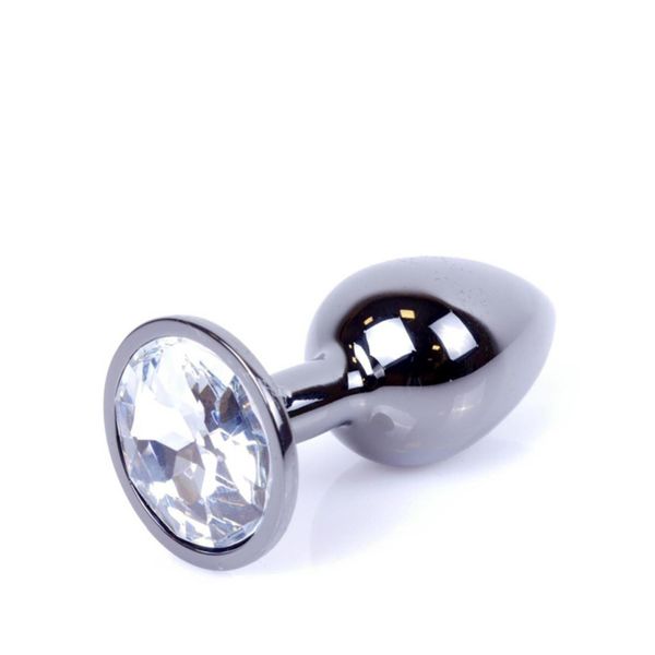 Plug-Jewellery Dark Silver Plug- Clear zdjęcie 10