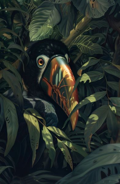 Plakat 53x81cm Skryty Tukan zdjęcie 1