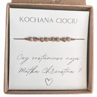 Bransoletka prezent dla Matki Chrzestnej Czy zostaniesz moją Chrzestną