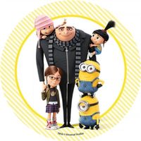 Opłatek na tort Urodziny Minion Minionki Postacie Gru