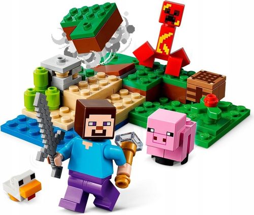 LEGO MAINCRAFT LAVA LAWOWY CREEPER 21177 + Toba na prezent na Arena.pl