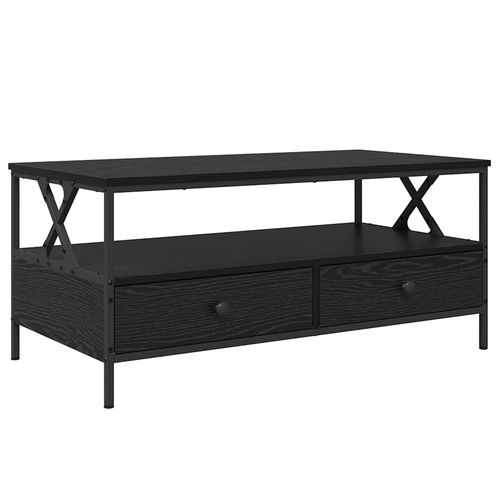Stolik kawowy with Drawer Czarny dąb 100 x 51 x 45 cm na Arena.pl