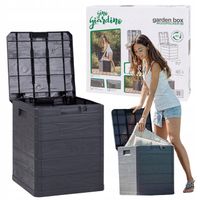 DUŻA SKRZYNIA OGRODOWA NA BALKON TARAS DO OGRODU 90L 50x44x42,5cm