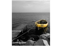 60CM 50CM OBRAZ ŚCIENNY ŁÓDŹ KOŁO POMOSTU DRUK PŁÓTNO