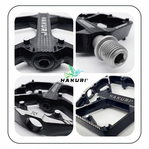 Pedały PLATFORMOWE ALUMINIOWE 3 ŁOŻYSKA Maszynowe Lekkie DH ENDURO MTB na Arena.pl