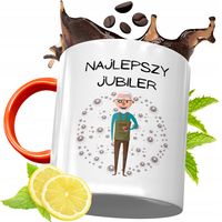 Kubek Pomarańczowy Dla Jubilera Prezent Z Nadrukiem Ze Zdjęciem