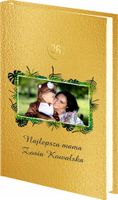 PLANER dla mamy ze zdjęciem DZIENNY kalendarz książkowy A4 złoty srebrny