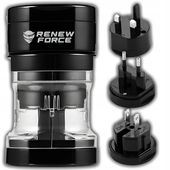 Adapter do Gniazdka Angielska Podróżny Zestaw 3 Końcówek ŚWIAT UK UE