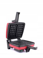 Gofrownica Dezal 301.7.1 LWN 1300W Nieprzywierająca powłoka Czerwona