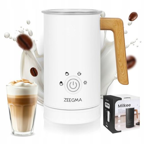 ELEKTRYCZNY SPIENIACZ do mleka Podgrzewacz KAWY PIANY LATTE BIAŁY 240ml na Arena.pl