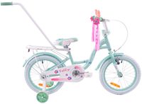 Rower dziecięcy 16 rowerek Fuzlu LILLY turkusowo różowy aluminiowy