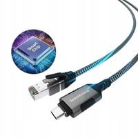 ADAPTER SIECIOWY USB-C ZEWNĘTRZNA KARTA SIECIOWA KABEL RJ45 PRZEWÓD 1.5M