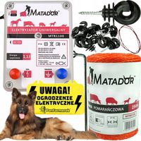 Zestaw Pastuch Elektryczny dla Psa Koni Elektryzator Plecionka Izolator