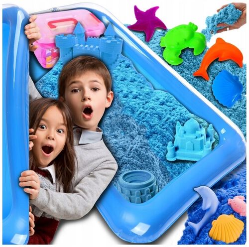 Piasek Kinetyczny 3kg Zestaw Dla Dziecka Basen Foremki Foremki Na Prezent na Arena.pl