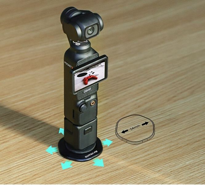 Mocny Uchwyt Magnetyczny Neodymowy Mocowanie Gwint 1/4 do DJI Osmo Pocket 3 zdjęcie 5