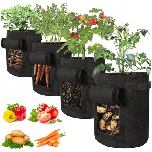 4x Torba Worek Filcowy Eko Do Sadzenia Uprawy Ziemniaków Doniczka 35x30cm na Arena.pl