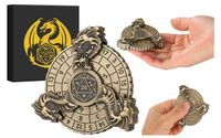 Metalowy Zestaw Kości Dnd Do Gry Wirująca Kostka Spinner Smok 7W1