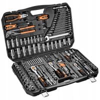 NEO 10-078 ZESTAW KLUCZE NASADOWE 1/2" 1/4" 3/8" TORX NASADKI WALIZKA 233el