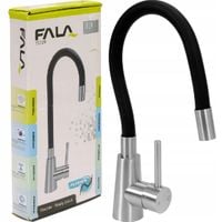 BATERIA ZLEWOZMYWAKOWA FLEXIBLE STEELY BLACK FALA