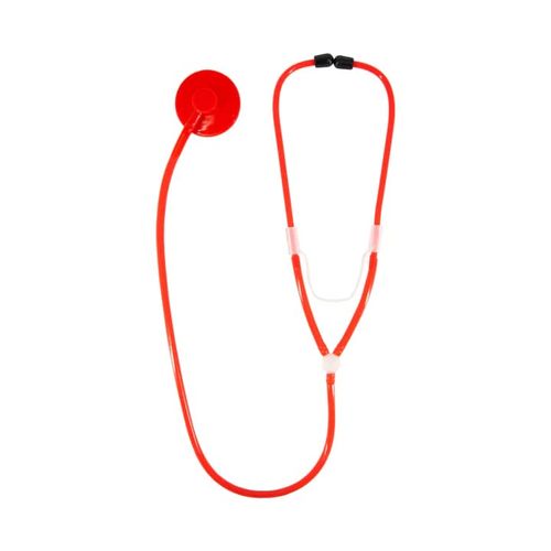 Stetoskop czerwony do stroju lekarza na Arena.pl