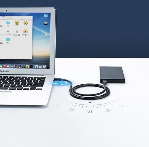 kabel przewód usb 2.0 męski 0.5m czarny na Arena.pl