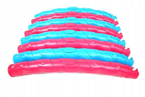 HULA HOP ODCHUDZAJĄCE Z WYPUSTKAMI OBCIĄŻNIKIEM KULKAMI SKŁADANE KOŁO 108cm na Arena.pl