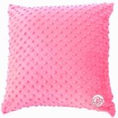 POSZEWKA 40x40 cm JASIEK MINKY-BĄBELKI-RÓŻOWY