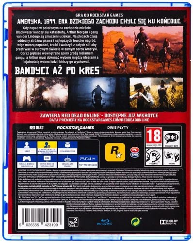 Gra PS4 Red Dead Redemption 2 (Kompatybilna z PS5) na Arena.pl