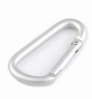 Karabińczyk metalowy aluminiowy srebrny (1szt) 5298