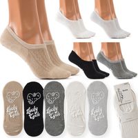 Stopki Damskie BAWEŁNIANE NATURALNE Niskie Skarpetki z SILIKONEM ABS