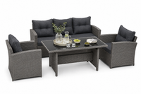 Zestaw Mebli ogrodowych Big Sofa Corciano Sofa 3 osobowa 2 fotele i stolik komplet mebli